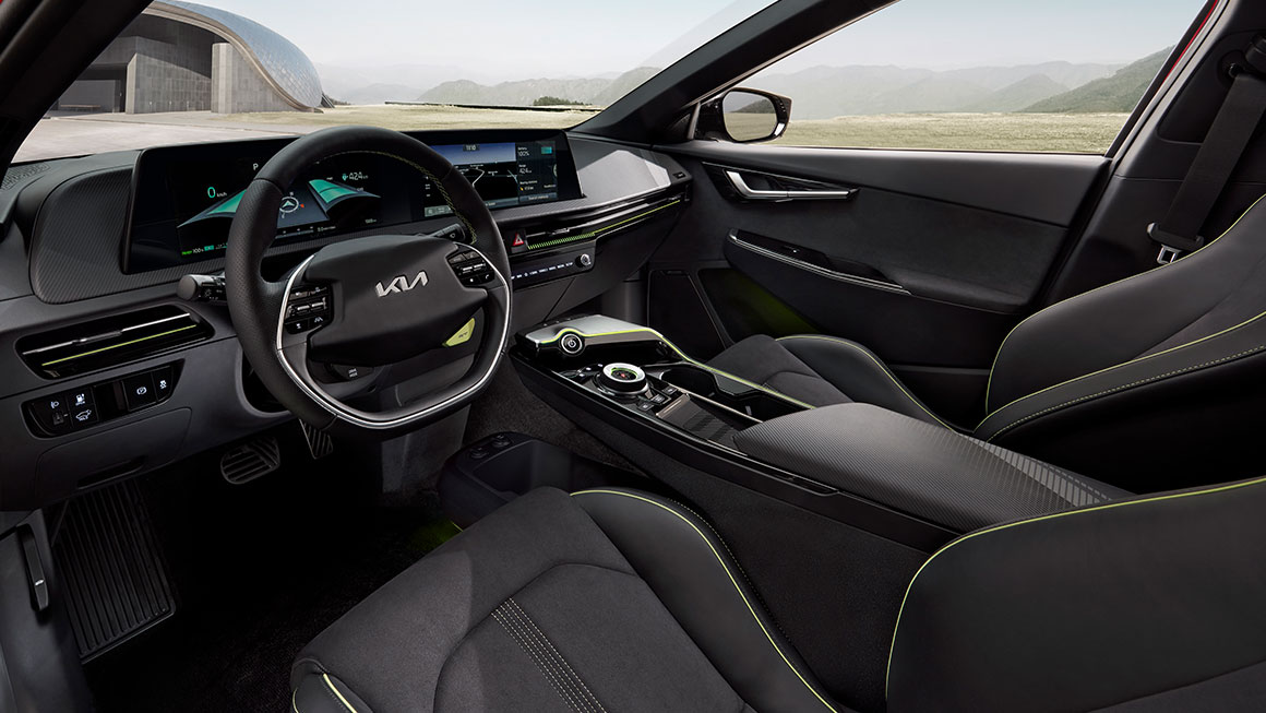 Kia EV6 GT: Interior Aprimorado